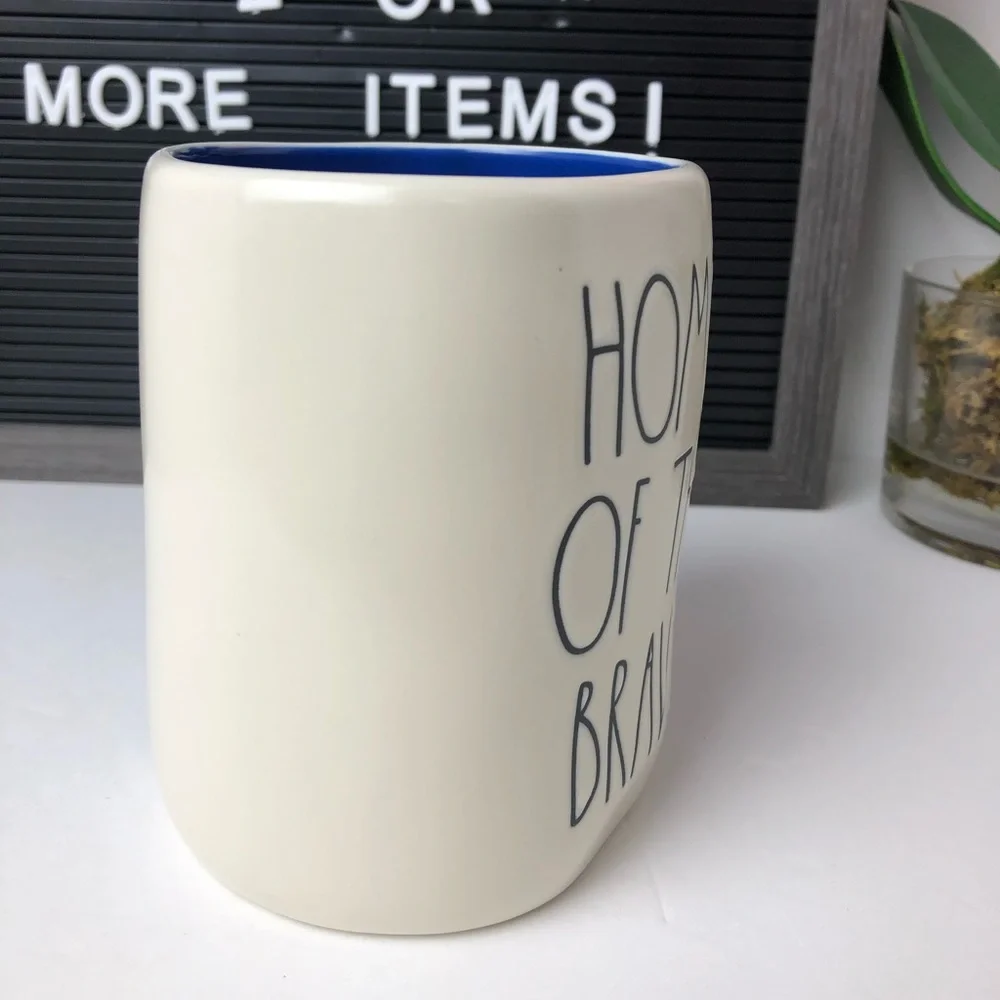 ©️ NEW Rae Dunn HOME OF THE BRAVE mug - Picture 5 of 10